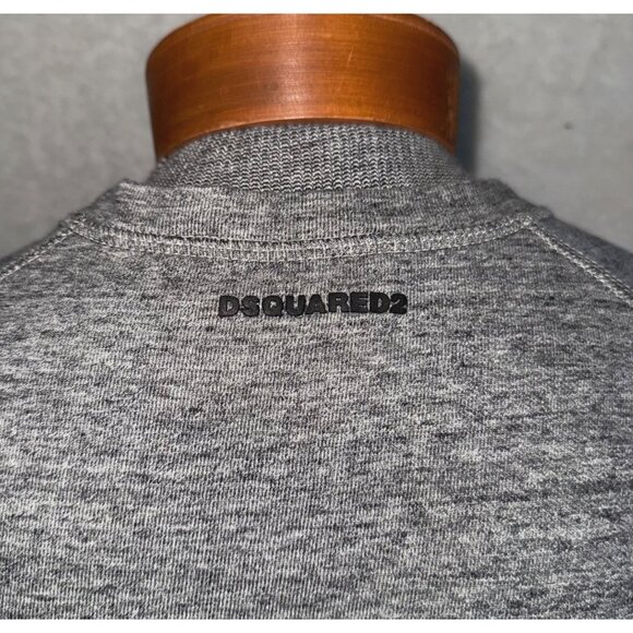 mens size L Dsquared2 Mens Gray Crew neck‎ Sweatshirt Cotton - Picture 9 of 13